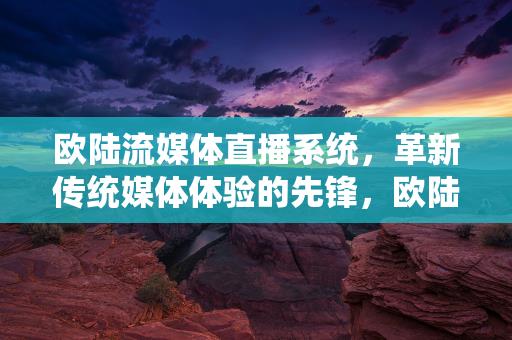 欧陆流媒体直播系统，革新传统媒体体验的先锋，欧陆流媒体直播系统，革新传统媒体体验的先锋标题-情缘驿站：心灵交汇，情感共鸣的温馨港湾缩略图